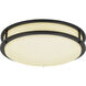 EnviroLite LED 14 inch Oil Rubbed Bronze Flush Mount Ceiling Light